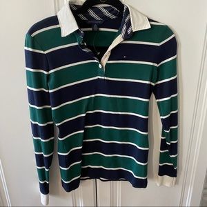 Tommy Hilfiger long sleeve polo shirt. XS